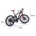 thumbnail image 2 of Mini bicicleta de aleación a escala 1:10, modelo de Dasktop, adorno de simulación, bicicleta de montaña de juguete para dedos, 2 of 3