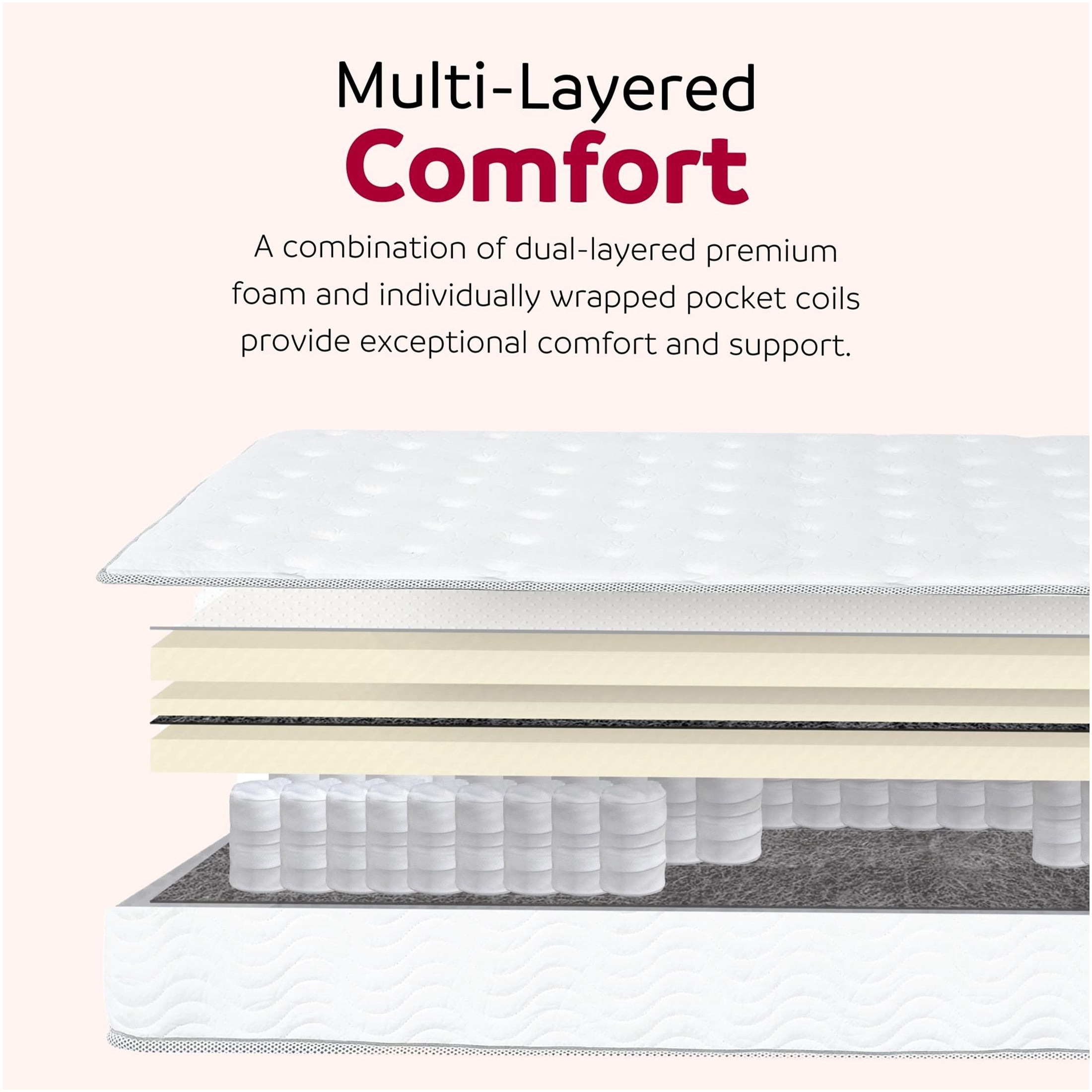 JERFIT 9 Inch Full Size Medium Firm Mattress, CertiPUR-US Certified Pocket Springs for Motion Isolation Edge Support, Rolled Compressed for Easy Setup