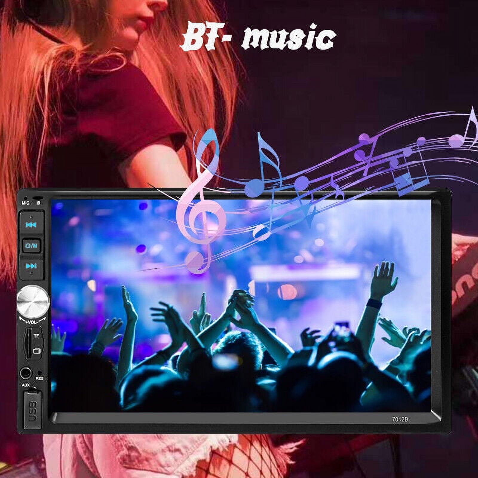 Polarlander Double Din Car Stereo Car Audio 7-inch HD Touch Screen Car radio Player Bluetooth with Multimedia SD USB FM AUX MP5/4/3 Mirror Link Carplay Function