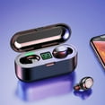 thumbnail image 2 of F9 Tws Bluetooth 5.0 Earphone Wireless Headphone Stereo Min Headset Sport Earbuds Microphone With Charging Box For Smart Phone - Earphones &amp; Headphones, 2 of 6