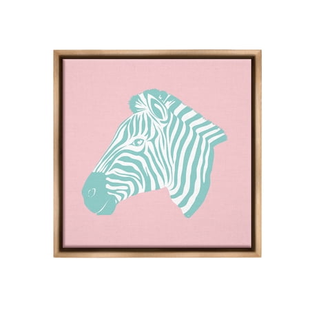 Stupell Industries Pink & Blue Zebra Animals & Insects Painting Brown Floater Framed Canvas Art Print Wall Art 25 x 25 Stupell Industries Pink & Blue Zebra Animals & Insects Painting Brown Floater Framed Canvas Art Print Wall Art 25 x 25