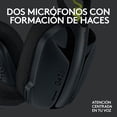 thumbnail image 3 of AUDIFONOS INALAMBRICOS Logitech G435 LIGHTSPEED PARA JUEGOS BLUETOOTH USB CON MICROFONO BLACK 981-001049, 3 of 10
