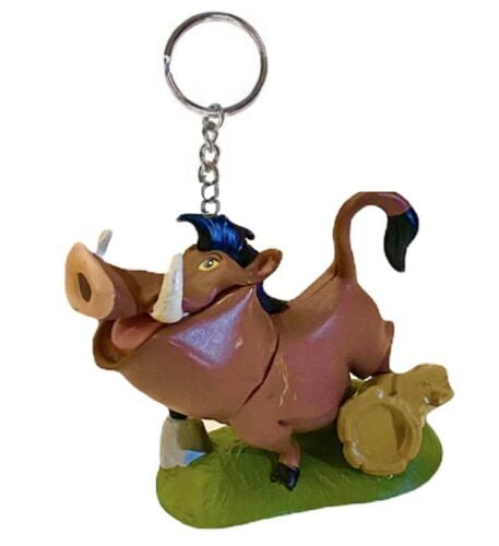 Disney Lion King PVC Key Ring Keychain Figurine Pumbaa Figure Warthog Charm Rare New Disney Lion King PVC Key Ring Keychain Figurine Pumbaa Figure Warthog Charm Rare New