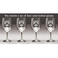 thumbnail image 2 of Carmody Irish Coat of Arms Wine Glasses - Set of 4 (Sand Etched), 2 of 2