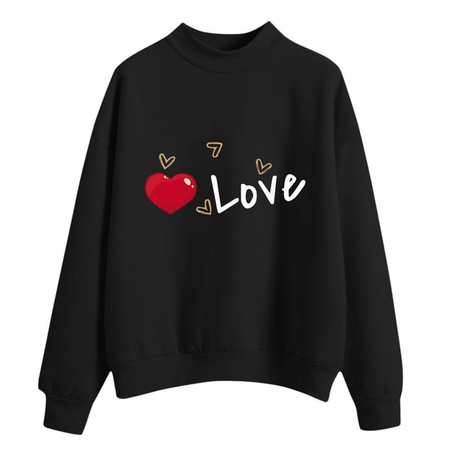 Gibobby Sudadera oversize mujer Sudadera de forro polar de manga larga para mujer(Negro,M)
