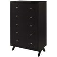 thumbnail image 1 of Modern Contemporary Urban Design Bedroom Living Room Dresser Drawer Chest Stand, Wood, Brown, 1 of 5