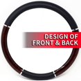 thumbnail image 3 of Custom Grip Couvre volant TPE Core chrome grain de bois noir, 3 of 5
