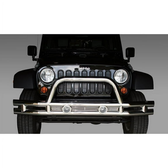 Rugged Ridge Wrangler Front 2 Tube Bumper Fits 07-18 Jeep JK 2/4Dr Polished