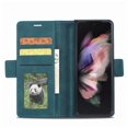 thumbnail image 5 of ShellTech Magnetic Buckle Flip Wallet Leather Phone Case for Samsung Galaxy Z Fold 7 Back Cover, Full Shockproof Protection Stand Business Bumper with Card Holder Kickstand,Green, 5 of 8