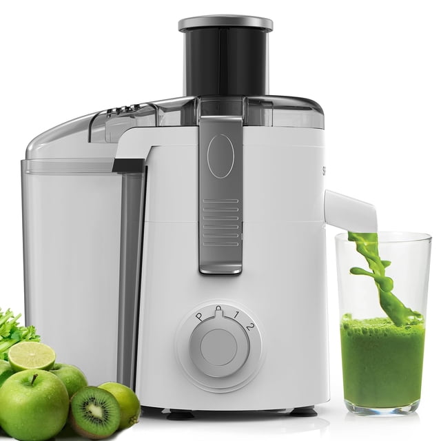 Exprimidor SIFENE 350W 3 velocidades 2.5" de alimentación color blanco