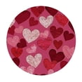 thumbnail image 4 of HAOXIT Round Love Heart Table Cloths Washable for Party Holiday Kitchen Dining Room Indoor Outdoor Decoration 54-58, 4 of 8