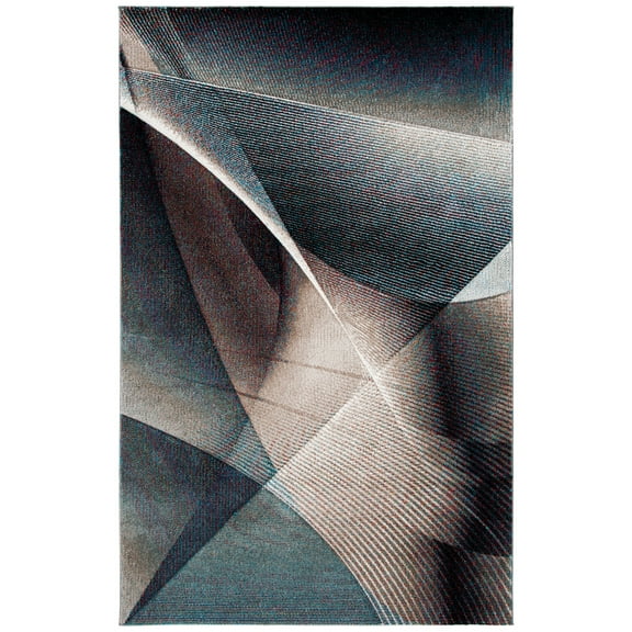 SAFAVIEH Hollywood Celandine Abstract Area Rug, Beige/Blue, 2'3" x 4'