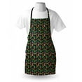 thumbnail image 4 of Cactus Print Apron, Colorful Layout of Different Shapes of Cacti with Flowers, Unisex Kitchen Bib with Adjustable Neck for Cooking Gardening, Adult Size, Charcoal Grey Multicolor, by Ambesonne, 4 of 4