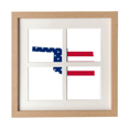 thumbnail image 1 of Oklahoma USA mapa estrellas rayas bandera forma Pantalla de escritorio de pared de marco 4 aperturas, 1 of 4