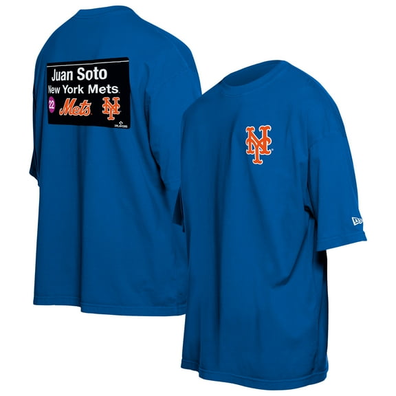 Men's New Era Juan Soto Blue New York Mets Sign Player T-Shirt