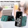 thumbnail image 5 of for Samsung Galaxy S20 Ultra Wallet Case, Crossbody Phone Purse with Card Holder for Women, Zipper PU Leather Carrying Cover Gift with Shoulder Strap Kickstand Anti-drop for S20 Ultra - Green, 5 of 10