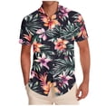 thumbnail image 3 of Xcmzpl Men's Hawaiian Shirt Short Sleeve Button Down Shirts Casual Summer Dress Shirt with Chest Pocket Camp Collar S-5XL, 3 of 7