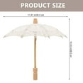 thumbnail image 2 of MLINS  2 Pcs Large Collapsible Umbrella Cotton Bridal Bride Lace, 2 of 8