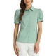 thumbnail image 1 of CAMISA DE OFICINA CON BOTONES DE MANGA CORTA PUFF Y CUELLO CAÍDO PARA MUJERES CHIC INSPIRAR TAMAÑO XS VERDE, 1 of 6