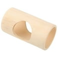 thumbnail image 5 of Natural Wood Tunnel Small Animal Bamboo Chew Toy 3 Holes Playground Durable Hideout for Ferret Rat Sugar Glider Rabbit, 5 of 8