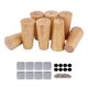 thumbnail image 1 of 8 piezas de patas de repuesto para sillas de madera redondas con tornillo de placa de hierro, 1 of 3