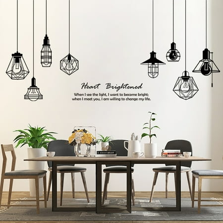 

Fogcroll 2 Sheets/Set Wall Decals Plane Photography Props Chandelier Pattern Living Room Self-adhesive Wall Stickers Home Decoration