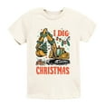 thumbnail image 2 of I Dig Christmas Excavator - Youth Short Sleeve Graphic T-Shirt and Toddler Short Sleeve Graphic T-Shirt, 2 of 14