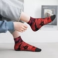 thumbnail image 2 of Fuzoiu Bats And Spiders Print Adult Socks, Crew Moisture-wicking Socks, Unisex Cushion Crew Socks,Casual Sports Ankle Socks, 2 of 7