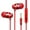 Red, variant on Wired Sports Headphones with Mic, 3.5mm Metal HIFI Stereo Earbuds for Running/Gym - Bass In-Ear Earphones with Magnetic Design & Sweatproof Cable