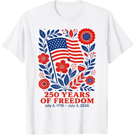 250th American Anniversary Independence 250 Years of Freedom Mens T-Shirt