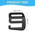 thumbnail image 2 of Uxcell G Hook Webbing Slide Buckles, Metal G Hooks Webbing Buckles Clips Adjustable Buckle for Backpack Luggage Straps Black 25mm, 2 of 7