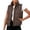 Coffee, variant on Polka Dot Cropped Puffer Vest Women Winter Lightweight Warm Quilted Padded Gilet with Pockets