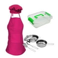 thumbnail image 2 of Partheme Novelty Toys 2 Counts 7Pcs Chef Set for Kids Kitchen Cooking and Baking Kits Dress Up Role Play Toys Blue Pink Red Yellow, 2 of 2
