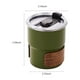 thumbnail image 3 of Vaso de acero inoxidable para camping de 300 ml con funda y tapa de madera | Termo de grado alimenticio 304 para café, bebidas frías y cerveza | Imprescindibles para actividades al aire libre,, 3 of 9