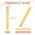 thumbnail image 2 of Yellow Gel Highlighters, 6 Pack Gel High Lighters No Bleeds Highliters Pens Wax Crayon Neon Clear View Bright Marker Pen Twist Up Gel Stick Cute for Books Office Adults, 2 of 6