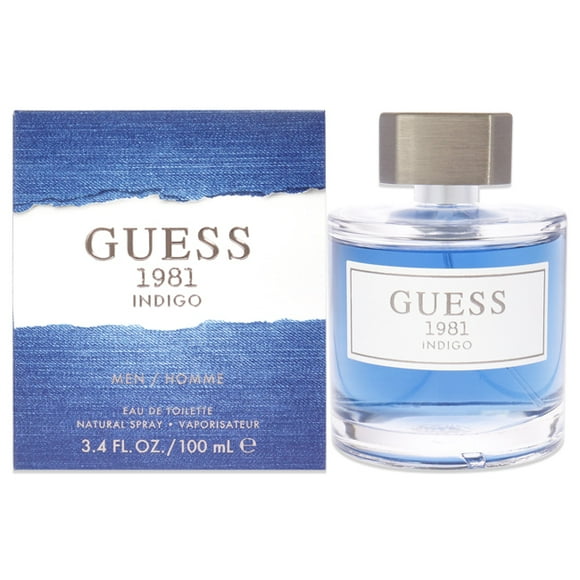 Guess 1981 Indigo pour Hommes - Eau de Toilette Vaporisateur, 3.4 Onces