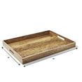 thumbnail image 2 of American Atelier, Poplar with White Rim, Polypropylene Rectangular Serving Tray with Handles, 2 Set, 2 of 6