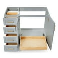thumbnail image 6 of Ariel Taylor 42 In. Right Offset Single Sink Base Cabinet In Grey, 6 of 9