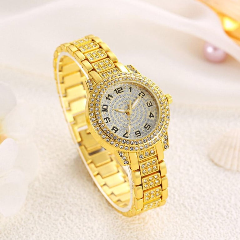 Premium Crystal Accented Bangle Watch and Bracelet Set Anne Klein Premium Crystal Accented Bangle Watch Set - Rose  main image 2