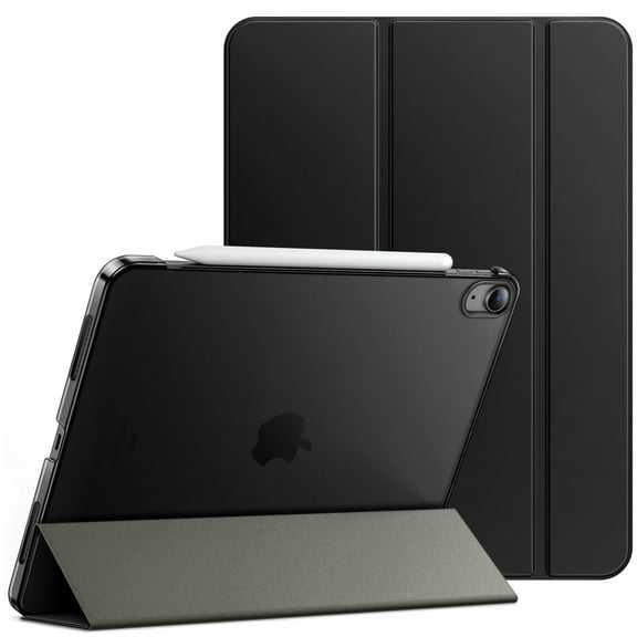 JETech Case for iPad Air 11-Inch M3/M2 (2025/2024), iPad Air 5/4 (2022/2020 5th/4th Generation 10.9-Inch), Slim Stand Hard Back Shell Cover with Auto Wake/Sleep (Black)