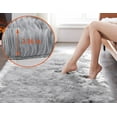 thumbnail image 5 of Jingle bears 4x6 Area Rug Fluffy Faux Sheepskin Fur Rug Furry Washable Gray Rug for Bedroom Living Room Entryway Rectangle, 5 of 6