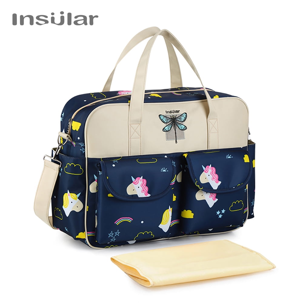 Baby Diaper Bag Shoulder Bag Handbag Large Capacity Mummy Nappy Nursing Bag Tote Bags Travelling ...