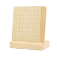 thumbnail image 1 of Soporte para Soporte para de madera Estante de exhibición Soporte para duradero Compacto 28 pares de agujeros Yuyangstore Titular de pendiente, 1 of 4