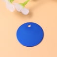 thumbnail image 4 of Blue Pet ID Tags Made from Durable Aluminium Alloy Round Shape for DIY Carving 16Pcs, 4 of 8