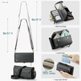 thumbnail image 4 of Crossbody for Samsung Galaxy A37 A57 Case Wallet【RFID Blocking】with 10-Card Holder Zipper Bills Slot, Soft PU Leather Magnetic Flip Wristlet Shoulder Strap Wallet Case for Women, 4 of 13