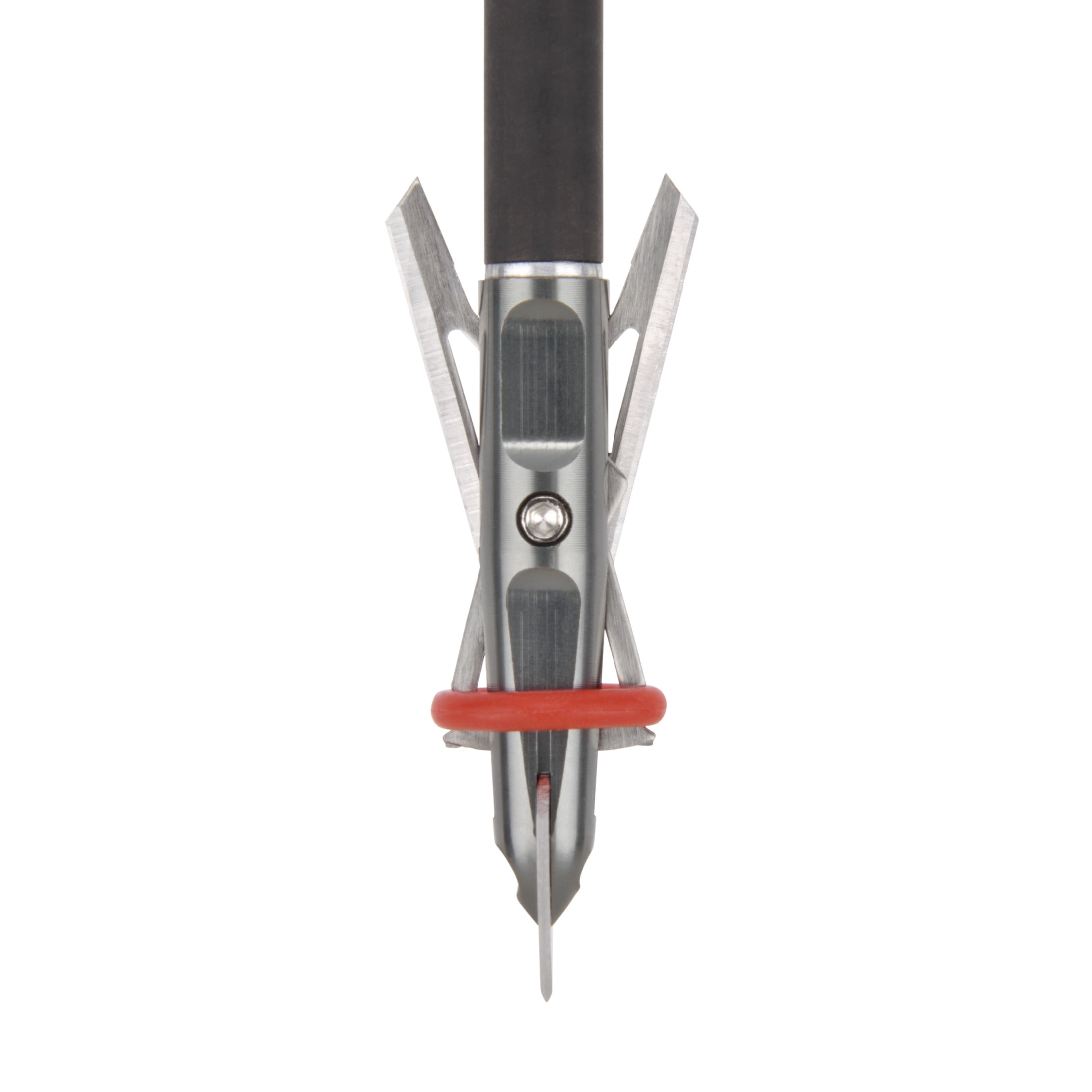 (3 pack) Stryke Rear Deploying Cut-On-Contact Archery Broadheads, 100-Grain, 3-Pack, Carbon Gray