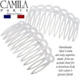 thumbnail image 5 of Camila Paris CP3140 French Hair Side Comb Small Handmade Tokio French Twist Hair Combs Decorative, Strong Hold Hair Clips for Women Bun Chignon Up-Do Styling Girls Hair Accessories, Made in France, 5 of 18