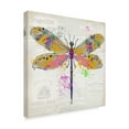 thumbnail image 2 of Trademark Fine Art 'Dragonfly On Newsprint 3' Canvas Art by Jean Plout, 2 of 3