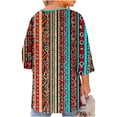 thumbnail image 6 of Babysbule Crewneck with Front Cutout 3/4 Sleeve, Position Print, Blouse & Top (Women's Plus Size), 6 of 6