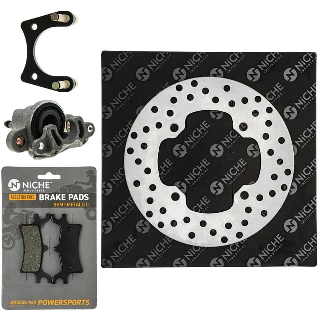 Niche Rear Right Brake Rotor Caliper Pad Kit for Polaris Sportsman 450 500 700 MK1008049